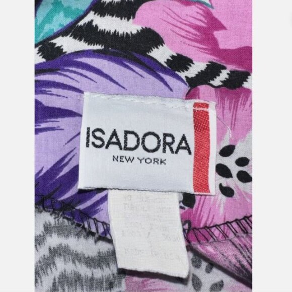 Vtg Isadora New York - 2 Piece Dress & Jacket Set - Tropical Floral Zebra - Sz 5 - Picture 3 of 14